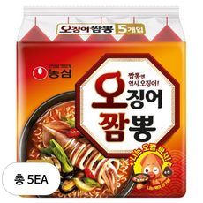 오징어짬뽕 124g, 5개
