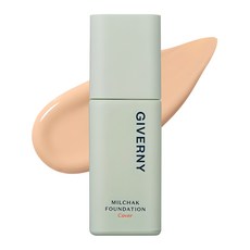 GIVERNY Milchak Cover空氣感遮瑕粉底液 SPF30 PA++ 30ml, 22NW Natural Beige, 1瓶