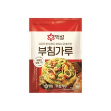 백설 부침가루, 1kg, 3개