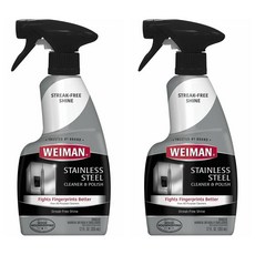 Weiman Stainless Steel Cleaner & Polish 와이만 스테인리스 스틸 클리너 앤 폴리쉬 355ml 2개