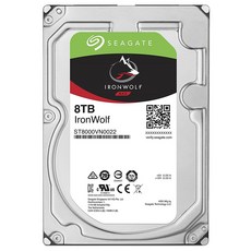 씨게이트 IronWolf SATA3 HDD, 8TB, ST8000VN0022