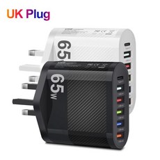 USB 충전기 PD 충전 어댑터 아이폰 호환 13 휴대폰 플러그 QC 3.0 벽 3.1A 5 포트, White, 1개