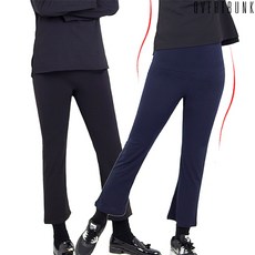 [오버트렁크] 빅사이즈 하이웨스트 복부 보정 와이드 플레어 부츠컷 레깅스 슬랙스(기모추가) 임산부 임부복 권장