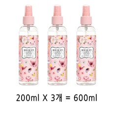 부케가르니 리프레쉬 데오드란트 스프레이 화이트머스크, 600ml, 3개