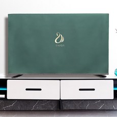 tv 가리개 텔레비전 모니터 LCD 화면 커버 덮개고급 기술 천 TV 먼지 커버 55 인치 65 LCD 간단한 디스플레, 04 blackish green_01 32 inches