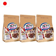 일본 가루비 후루구라 그래놀라 시리얼 베리 & 카카오 600g 3팩 탄수화물 25% OFF