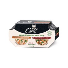 시저 성견용 홀썸볼 믹스팩 습식사료 닭 고구마 콩 85g x 3p + 쇠고기 닭 당근 보리 콩 85g x 3p 세트, 1세트 - 시저홀썸볼