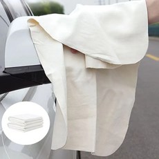 천연 사슴 가죽 자유로운 모양 깨끗한 천 자동차 가정 오토바이 세척 관리 빠른 건조 청소 수건 고흡수성, 1개