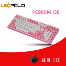 레오폴드 FC980M OE머신 키보드 저소음적축 옵션선택, 화이트 피치 OE 레드 샤프트, 일반, 1