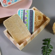 리빙위키 내츄럴 양면 수세미 스크레치 제로 수세미