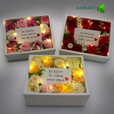 아마트 용돈박스 생일 반전 비누꽃상자, 1개, 행복을 피우는 옐로우