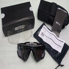 시콘(SCICON) 에어로쉐이드XL AEROSHADE XL EY25080201 블랙/블랙범퍼 실버미러렌즈 자전거 라이딩 스포츠 고글 선글라스