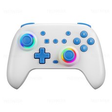 SWITCH OLED LITE 컨트롤러 PC 기능이있는 패드 ANDROID STEAM 게임 제어 조이패드 RGB 무선, No tail Box, White, 1개