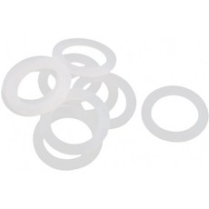 uxcell실리콘 와셔 실리카겔 O링 시일링 링 화이트 와셔 10개들이