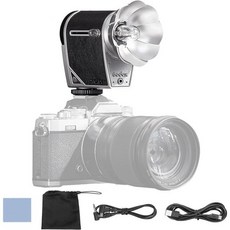 GODOX lux Cadet GN10 11-164 28mm Canon Nikon Sony Fujifilm Olympus 레트로 카메라 플래시 6200K±300K, 1개