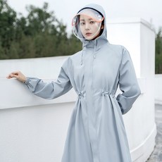 couyor 오토바이 판초우비 자전거 라이딩 우의 등산 골프 레인코트, 라이트블루