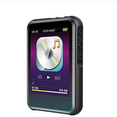 블루투스 음악 플레이어 MP3 미니 스테레오 플레이어, 8GB, 검정