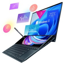 에이수스 2022 ZenBook Duo 14, 셀레스티얼 블루, UX482EAR-KA343W, 코어i5 11세대, 512GB, 16GB, WIN11 Home