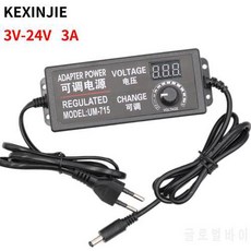 AC 100-220V ~ DC 3V-12V 3V-24V 9V-24V 2A 3A 5A 전원 어댑터 조정 가능한, 상세내용참조