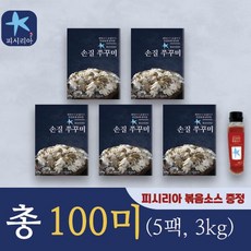 피시리아 자연산 손질 통쭈꾸미 총 100미 + 볶음소스, 단일속성, 5개