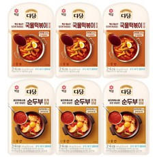 CJ 다담(국물떡볶이+순두부찌개), 3세트, 285g
