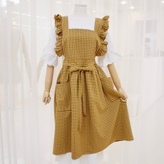 체크프릴앞치마