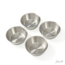 위생 스텐리스 막걸리잔 실버 4P 12X4CM 탁주 술집 술잔 동동주잔, 4개