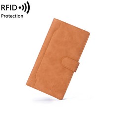 케이에이치마케팅 RFID 여권지갑 심플 버클 롱여권 남녀 출국함 초슬림 기티켓 홀더