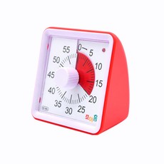 조이홈 LED 구글 타이머 무소음 타임 시계 레드, 레드계열, 1개