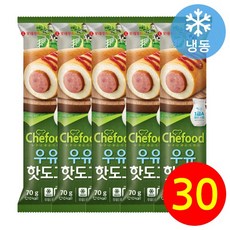 롯데 쉐푸드 우유핫도그, 30개, 70g