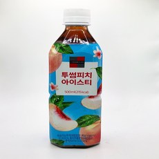 투썸 피치아이스티 페트음료 500ml x 24개