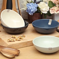 에밀앙리 HR세라믹 19cm 샐러드볼 1P 9컬러 접시, 미드나잇블루, 1개