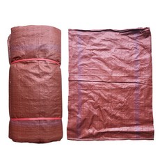 수입마대 현장용 재활용 폐기물 마대자루 80kg(대) 70x98cm, 적색, 100장