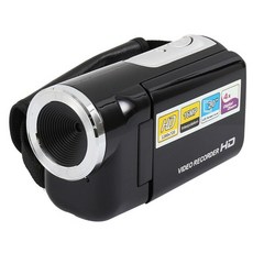 6mm캠코더 소형 카메라 방송용 HD 브랜드 2.0quot tft lcd 화면 휴대용 디지털 hd 비디오 16mp 4x 줌 캠코더 미니 비디오 dv dvr 233, 검은색, 씨엔