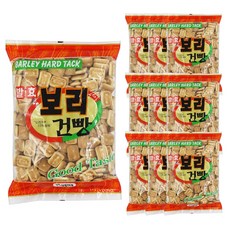 신흥제과 발효보리건빵 500g 10개 1박스 군대 과자