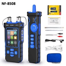 NOYAFA NF-8508 네트워크 케이블 테스터 LAN 광 파워 미터 테스터 LCD 디스플레이 측정 길이 와이어 맵 테스터 케이블 추적기, 1개