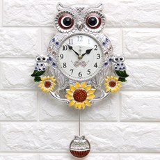 해바라기부엉이시계