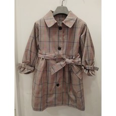 쁘띠앙팡체크코트