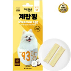 더독 강아지 계란찜 스틱 10p, 계란찜(코코넛맛), 150g, 7개