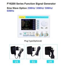 FeelElec 신호 발생기 DDS 임의 파형 소스 주파수 카운터 듀얼 채널 FPGA 4 방향 TTL FY6200 20M 30M 60M, 11) 영국 - FY6200-30M White, 1개