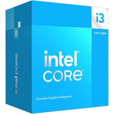 Intel Core i314100 데스크탑 프로세서 4개 코어4 P 코어 0 E 최대 4.7GHz - i314100