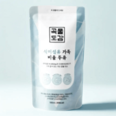 곡물도감 식이섬유 가득 비움두유 칼슘, 4박스, 180ml