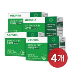바디닥터스 알티지rTG 오메가3 프리미엄 670mg60캡슐 x 4박스 저온초임계추출KD파마, 60정, 4개