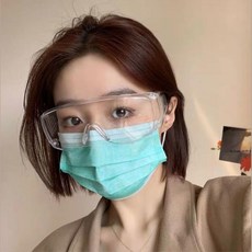 워터밤 흠뻑쇼 김서림방지 투명 고글 안경x2개 산업용 눈보호, 2개