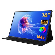 제우스랩 Z16P 16인치 2.5K 144Hz 터치 포터블 모니터, 34.46cm