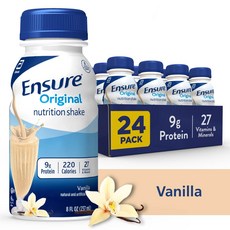 Ensure 엔슈어 오리지널 뉴트리션 쉐이크 바닐라맛 237ml 24팩, 24개