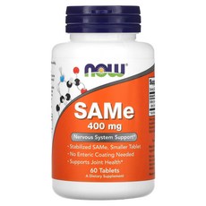 NOW Foods SAMe 400mg 60정, 1개