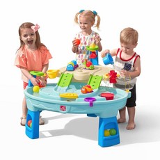Step2 Ball Buddies 어드벤처 센터 워터 테이블 | 유아용 물 및 활동 놀이 테이블 블루