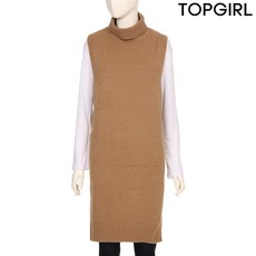 [TOPGIRL] 터틀넥 니트 트임 베스트_TIZAVT907F