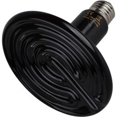 JamgoZoo Black Ceramic Heat Emitter Lamp for Reptiles 250W, 1_250 Watts